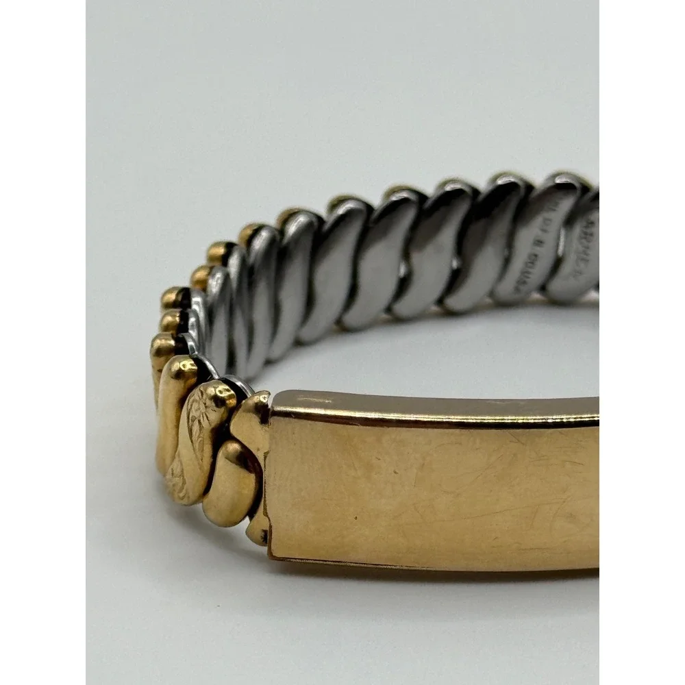 Vintage Carmen The D.F.B.Co. Gold Filled Sweetheart ID Expansion Bracelet